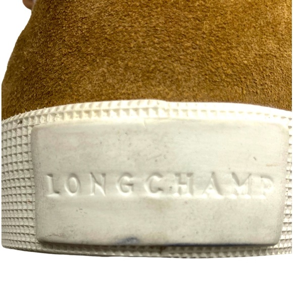 NWOB Longchamp Brown Suede Ankle Boots - Sz Fr 41 = US 8 - Picture 7 of 9